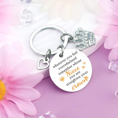 Niece Gifts From Auntie Birthday Gifts for Nieces From Aunt Uncle To My Niece Keychain Mothers Day Graduation Gift for Nieces Adult