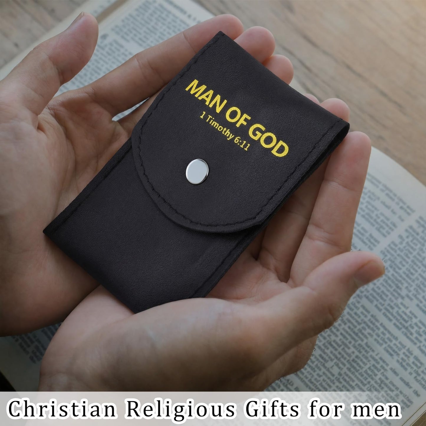 24 Set Man of God Gifts Bulk Christian Manicure Set Mini Nail Clippers Travel Grooming Nail Kit Professional Stainless Steel Pedicure Tools with Bags Cards Father Day Gifts for Men Church
