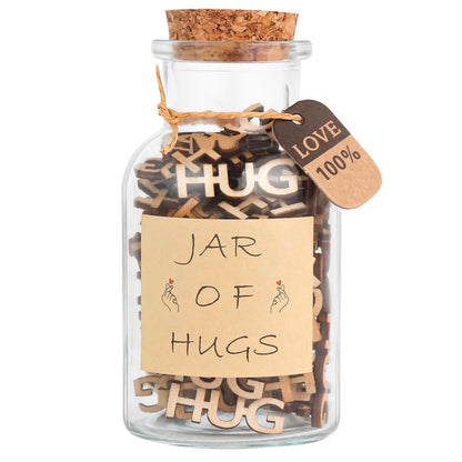 HUG in a Jar,Hug to Give Funny Birthday Gift,Hugs Gifts for Friend,Anniversaries Valentines Day,Christmas,Thanksgiving Day,Holiday.(HUG in a Jar)