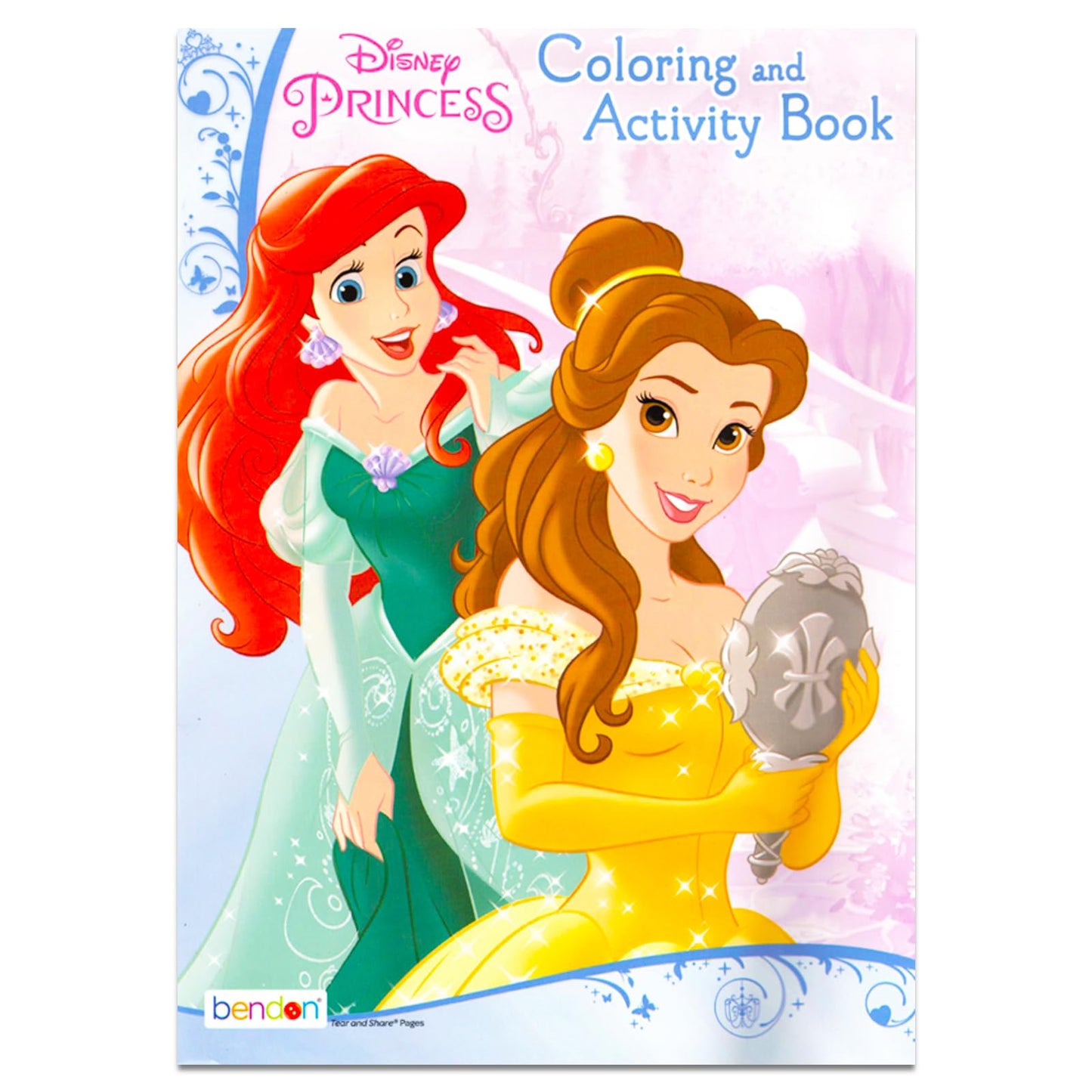 Disney Princess Travel Bag Activity Bundle - Tote Bag Set for Kids with Coloring Book, Princess Stickers, and More (Disney Princess Bag for Girls)