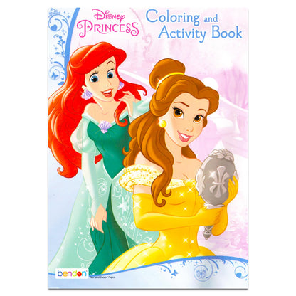 Disney Princess Travel Bag Activity Bundle - Tote Bag Set for Kids with Coloring Book, Princess Stickers, and More (Disney Princess Bag for Girls)
