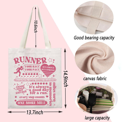 ENSIANTH Runner Gift Marathon Lover Tote Bag Cross Country Running Enthusiast-Track Team-Running Gift Love to Run Handbag