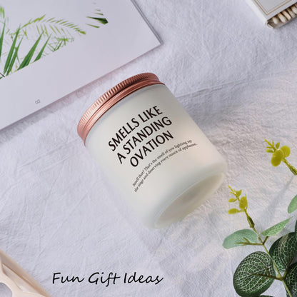 Funny Gifts for Graduates Musician Singer Actors Performer, Unique Graduation Performance Or Birthday Gift for Her Him Son Daughter Mom Students Friend Standing Ovation Candle
