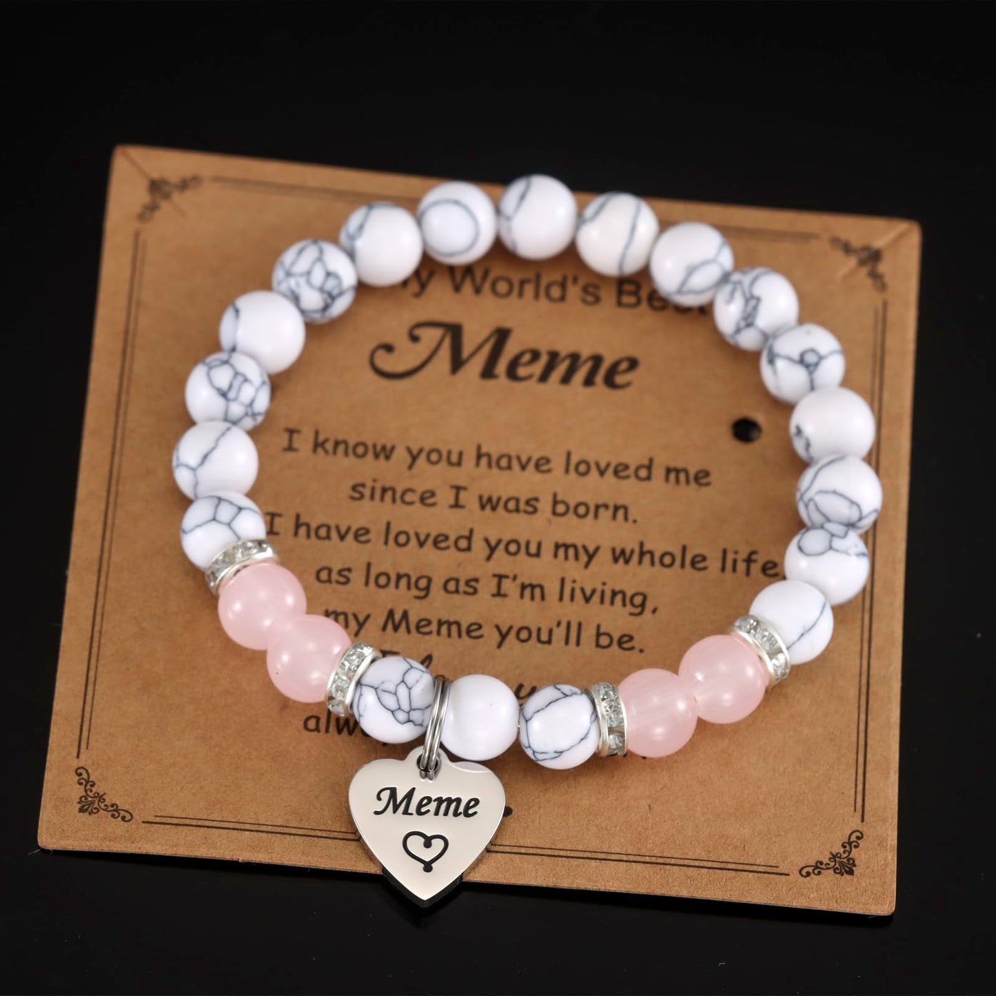 HUTIMY Meme Gift Grandma Women Birthday Best Mothers Day Funny Meme Bracelet