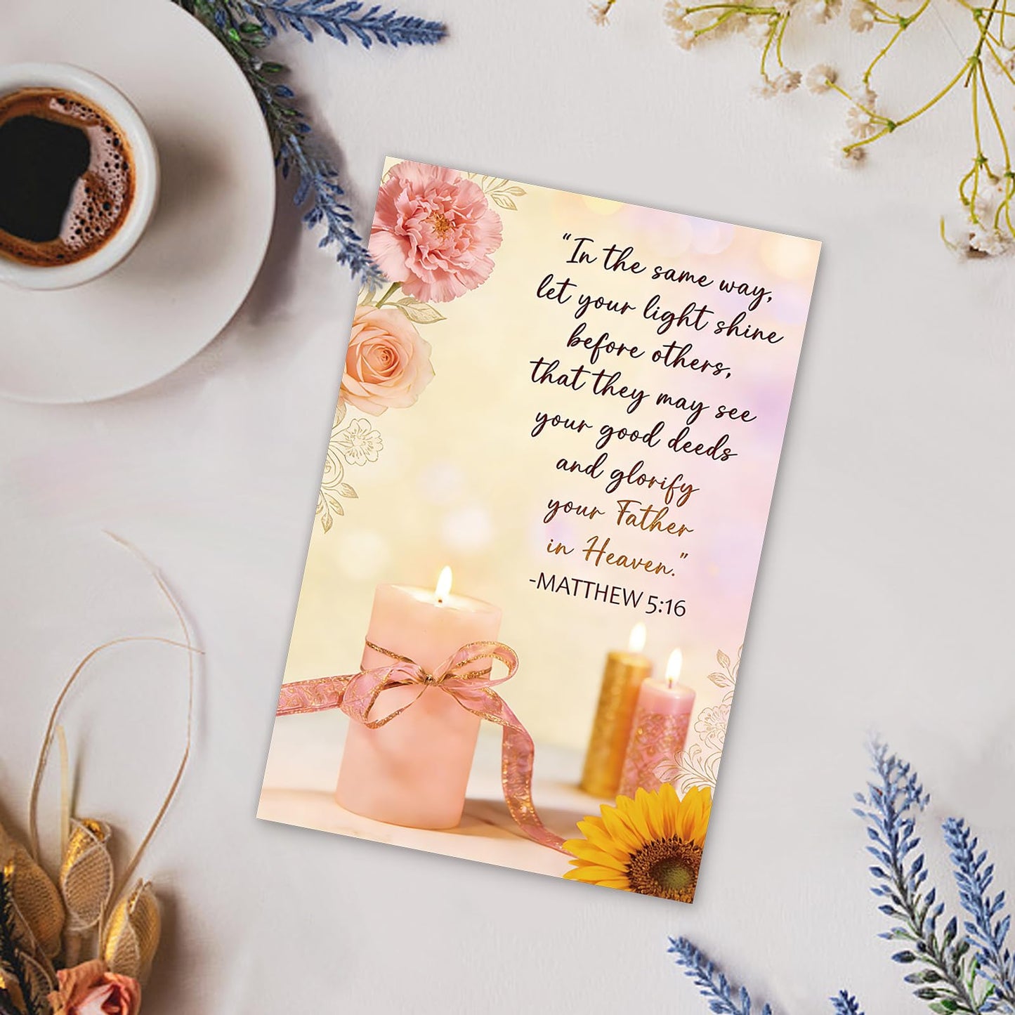 Christian Mother's Day Card for Grandma or Mom, Mother's Day Greeting Card with Bible Verse, Mother's Day Gift from Children