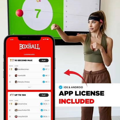 Boxbollen® Boxing Reflex Ball - The Notorious Conor McGregor Limited Edition - App-Connected Punch Counter - Reaction Ball for Hand Eye Coordination Training - Gift for Boxer Athlete, All Ages - Green