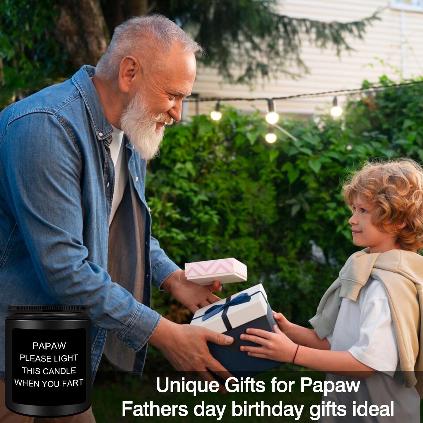 Homsolver Gifts for Papaw, Fathers Day Birthday Christmas Gift for Grandpa - Funny Best Papaw Gift from Grandkids Granddaughter Grandson
