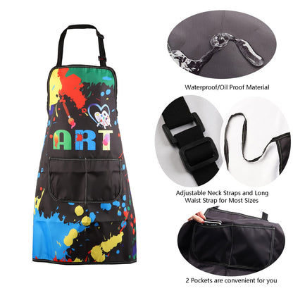MBMSO Painting Artist Apron with Pockets Artist Painter Gifts Art Lover Gift for Art Teacher Student Painter Apron Waterproof