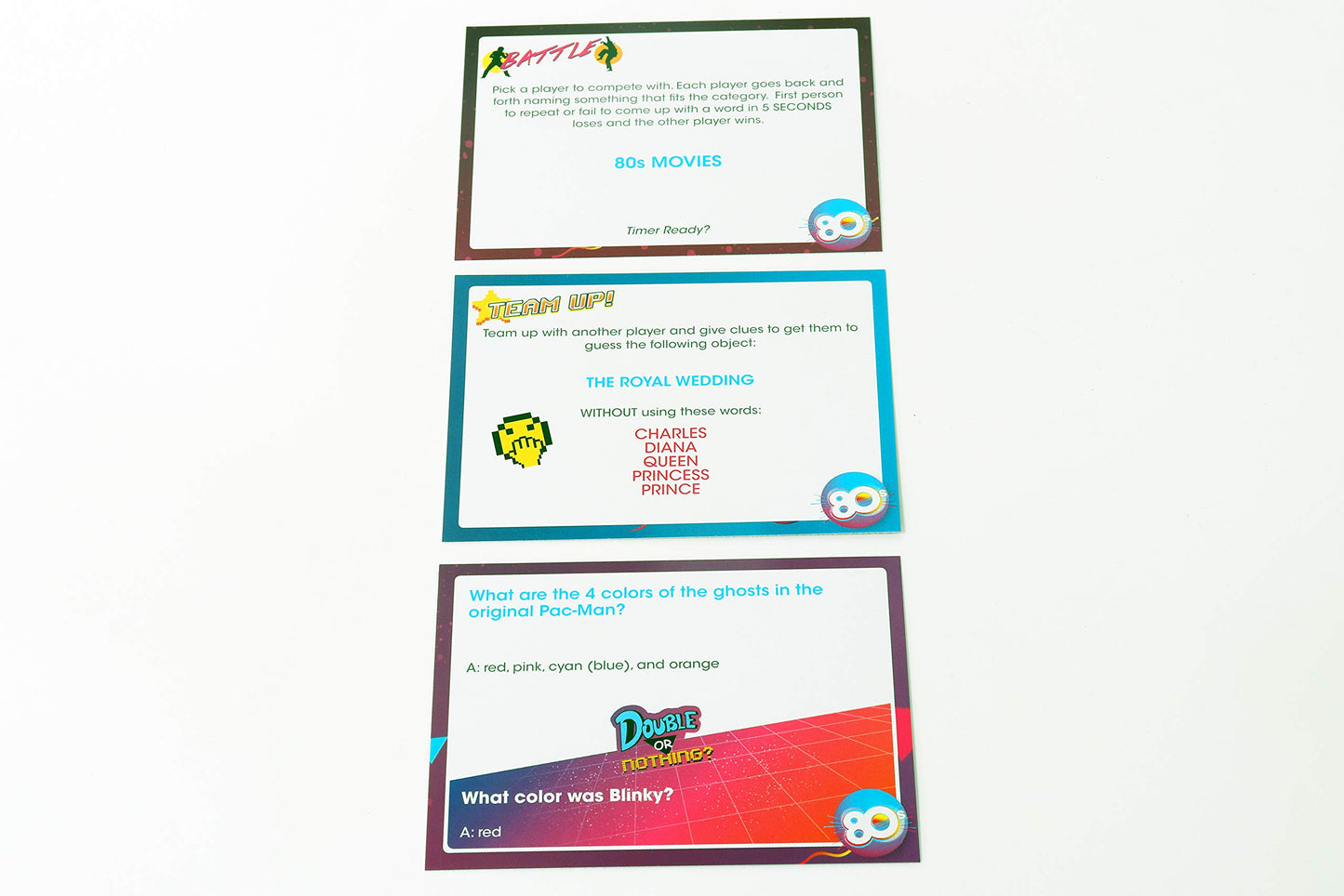 Buffalo Games Like Totally 80's Pop Culture Trivia Game - 200 Cards, 30s Timer & Guide - Team Contest for Adult Game Night - Portable Travel Activities for Adults - Quick Trivia Quizzes for Players
