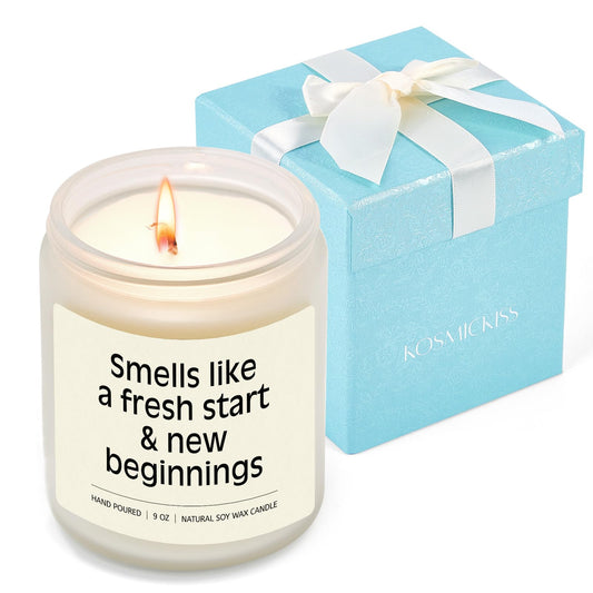New Beggings Gifts for Women, Divorce Gifts for Women Men, Congratulations Breakup New Job Going Away Gift for Woman Friends Coworker, Happily Divorced Soy Wax Candle