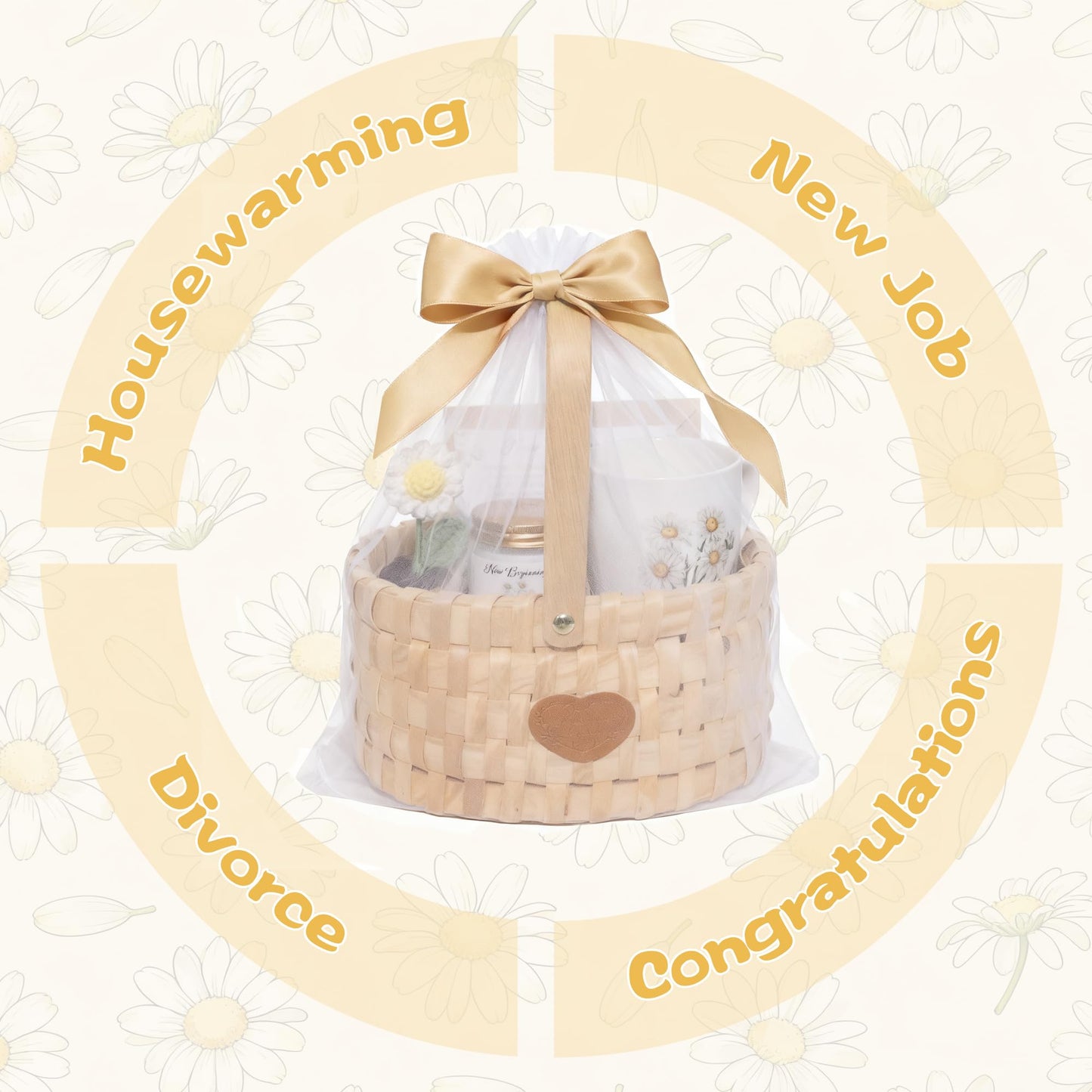New Beginnings Box Gifts for Women, Divorce Break Up Gift Basket Farewell Gifts For Coworkers, New Job Going Away Goodbye Good Luck Gift Baskets Graduation Retirement New Home Christmas New Year Gift