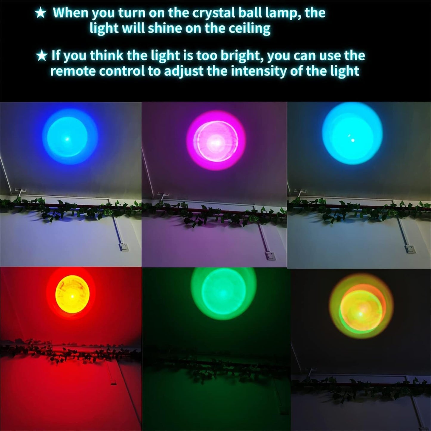 3D Moon Crystal Ball with LED Stand, Remote Control, 16 Colors Change, Moon Figurine Glass Sphere Lamp Night Light Gifts for Women Kids(80mm)