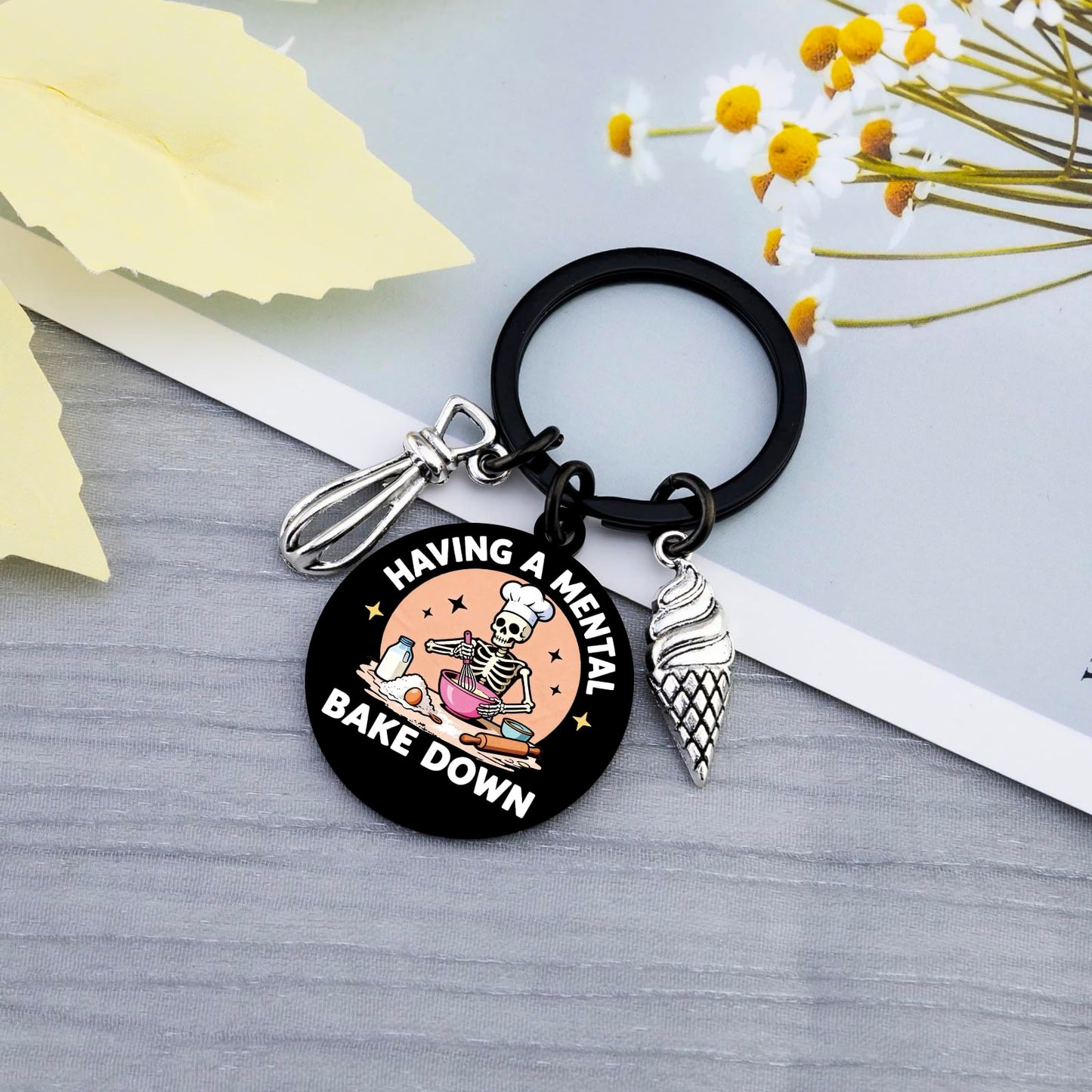 Funny Baking Gifts for Women Baker Gifts for Women Best Gifts for Bakers Women Baking Lovers Gift Ideas Cute Chef Baker Gifts Baking Keychain Accessories Cookie Keychain Bakers Presents