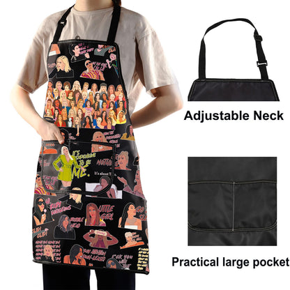 WZMPA Funny Housewife Cooking Apron Dorinda Medley Fans Gift Housewife New York Adjustable Apron Housewife BBQ Merch