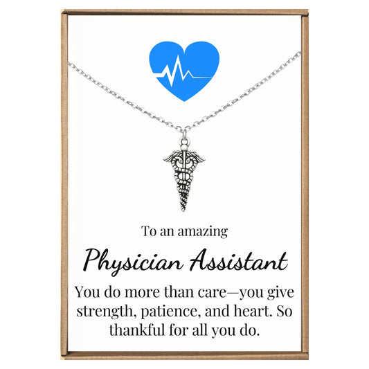 Physician assistant gifts for pa week, Pa week gift, Med student white coat ceremony gift, Physician assistant week gifts, Medical school graduation necklace for women, Medical student