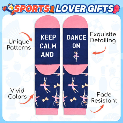 HAPPYPOP Sports Socks for Men Women - Weight Lifter Runner Hunter Dancer Climber Gifts
