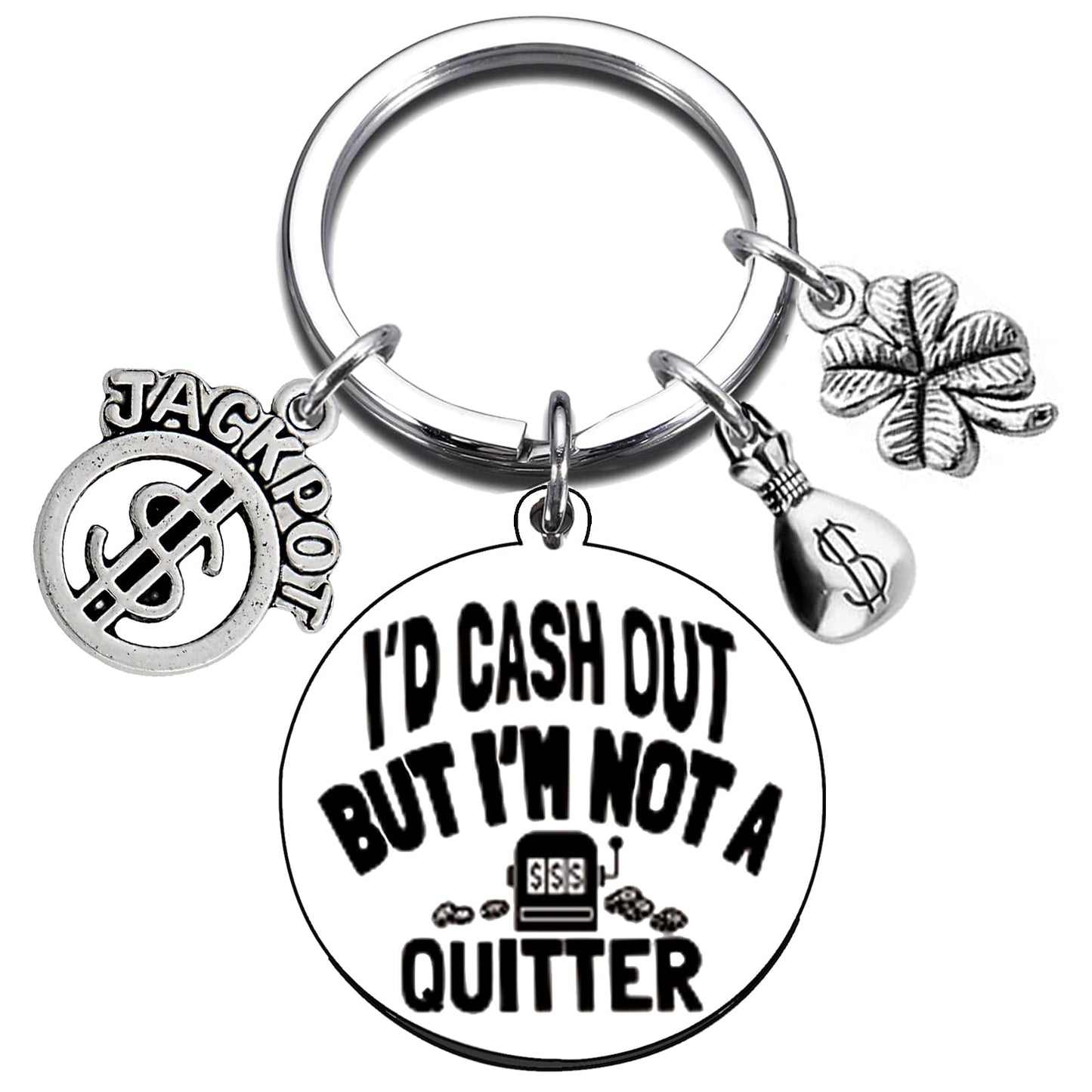 Slot Machine Gifts Gambling Keychain for Christmas Graduation Birthday Casino Themed Gifts for Women Men Gambling Lovers Casino Lover Gambler One-Arm Bandit Lucky Merch Slot Machine Themed Jewelry
