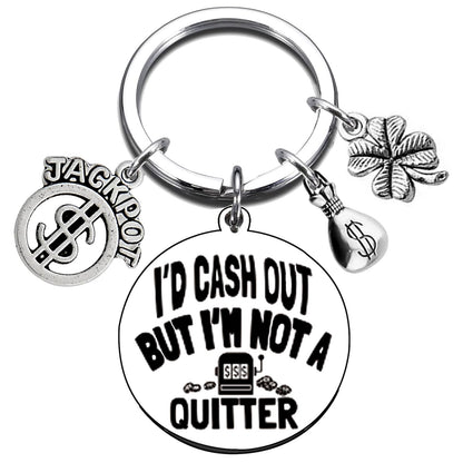 Slot Machine Gifts Gambling Keychain for Christmas Graduation Birthday Casino Themed Gifts for Women Men Gambling Lovers Casino Lover Gambler One-Arm Bandit Lucky Merch Slot Machine Themed Jewelry