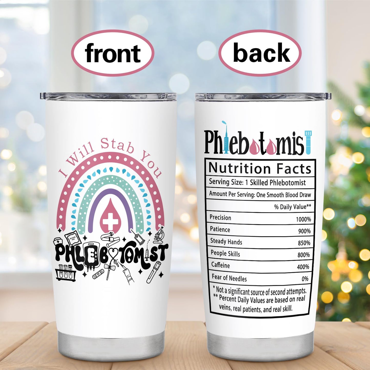 Phlebotomy Gifts for Women,Phlebotomist Graduation Birthday Christmas Gifts,Phlebotomy Week Gift,Travel Coffee Tumbler Mug 20oz