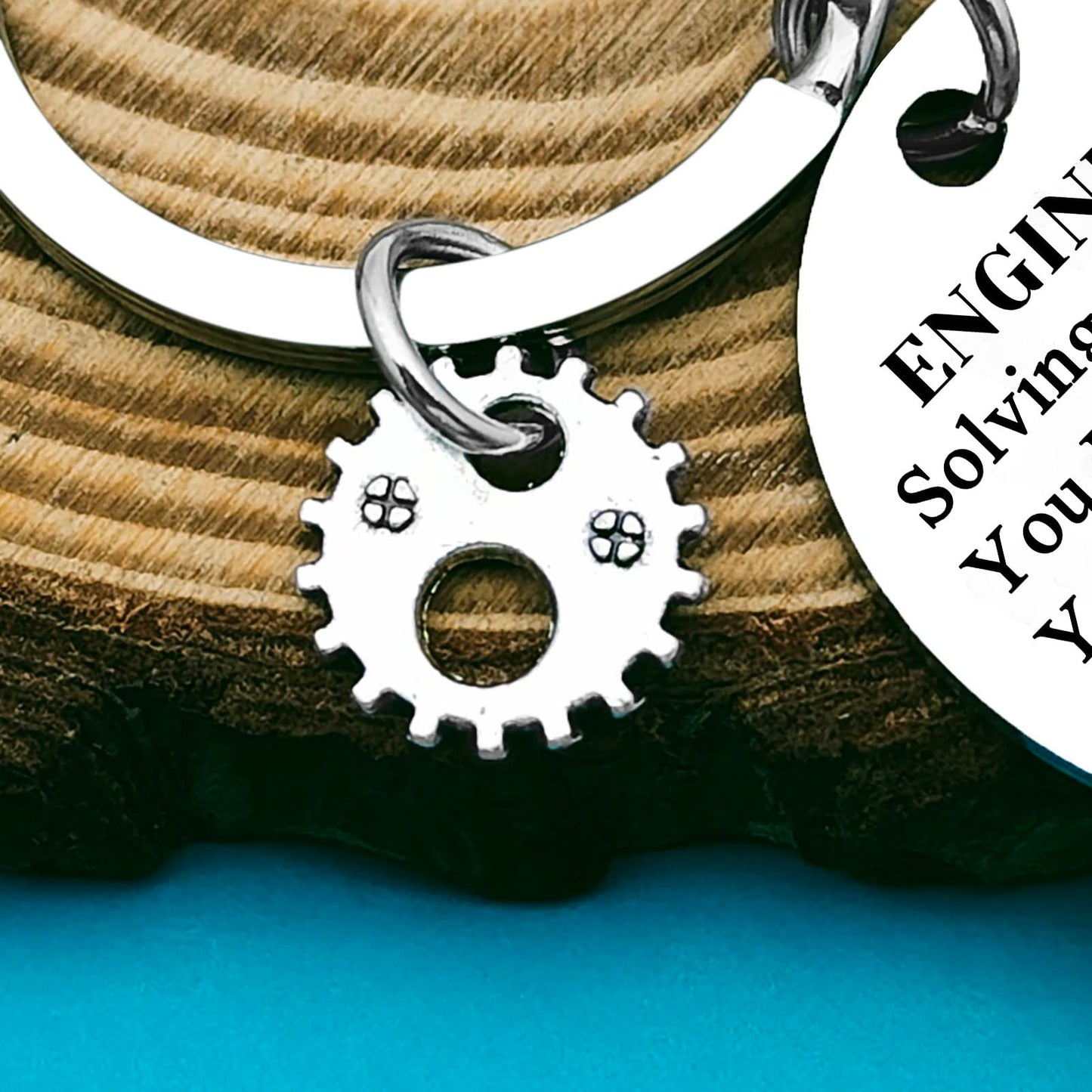 Engineer Keychain - Funny Engineering Student Gift for School Graduation, Mechanical, Architectural, Civil, and Software Engineers - Teacher Appreciation