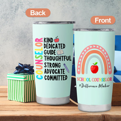 School Counselor Appreciation Week Gifts for Women School Guidance Counselor Gifts Office Decor Tumbler Mug Cup 20oz