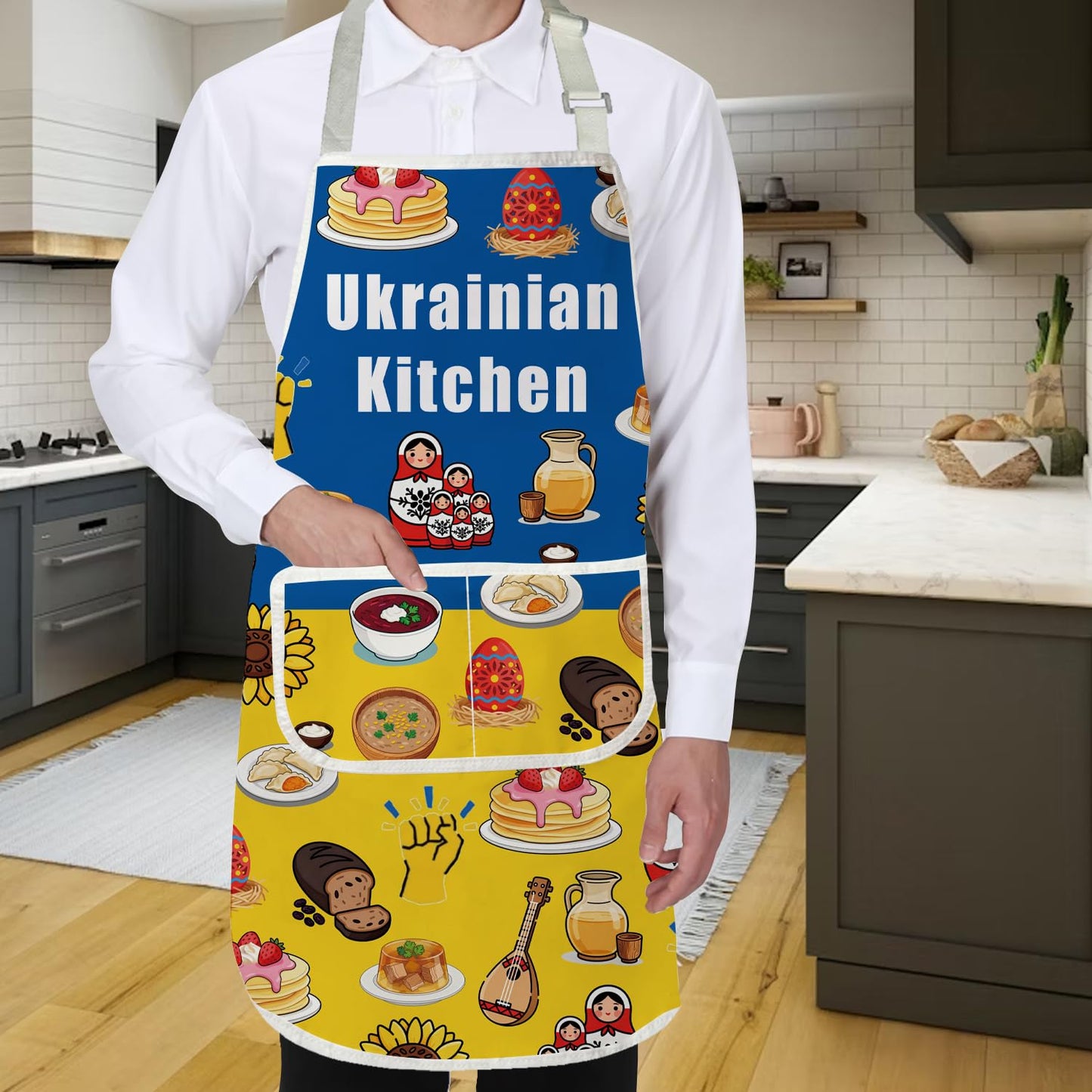 Gzrlyf Ukrainian Kitchen Apron Chef Ukraine Gift Ukrainian Food Gift Ukraine Cuisine Cooking Apron