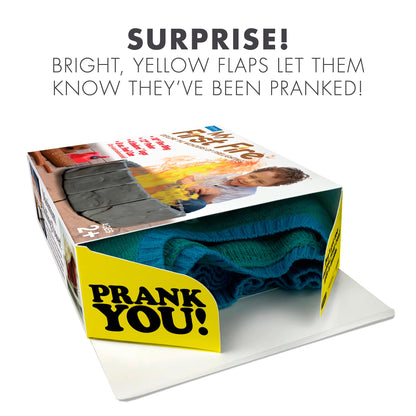 Prank-O My First Fire Prank Gift Box – Funny Empty Gag Gift Packaging for White Elephant, Christmas & Office Parties, Hilarious Joke Gift Box to Hide Real Presents for Friends & Family