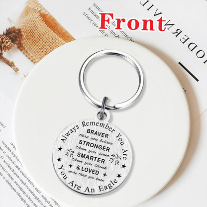 SOUSYOKYO American Eagle Gifts, Eagel Keychain, Eagles Gifts for Men Women Teenage Boys Girl, Eagles Scout Stuff Keepsake Decorations