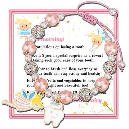 PARTNER Meaningful Tooth Fairy Gifts for Women First Lost Tooth Keepsake for Celebration & Reward with Message Card Milestone Jewelry Gift from Toothfairy