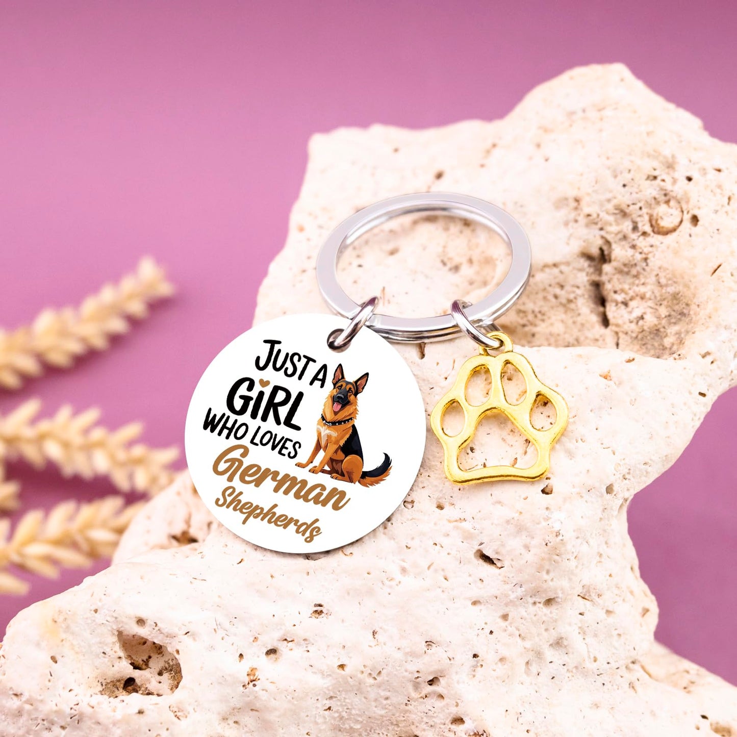 German Shepherd Gifts Keychain German Shepherd Bag Charm Christmas Birthday Gifts For Women