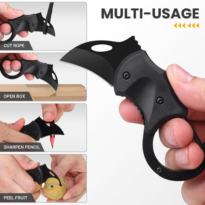 FUNBRO Small Pocket Knife Gift for Men, Keychain Box Cutter with 1.34inch Blade, Mini Folding Knives EDC Gadgets for Everyday Carry, Stocking Stuffers Gift for Adults Men Him