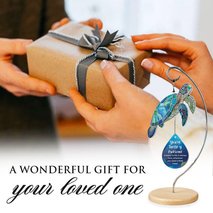 Sea Turtle Christmas Birthday Gifts for Women Men Grandkids - Stocking Stuffers for Teen - Inspirational Stuff Things - Beach Gifts for Mom, Grandma, Daughter, Friendship Presents - Turtle Desk Decor