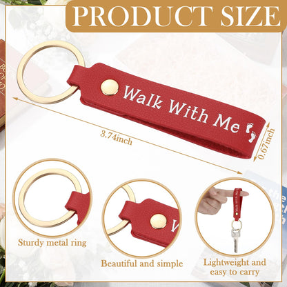 Kenning 30 Pcs LDS Gifts Walk with Me Keychains Bulk 2026 Youth Theme LDS Missionary Keychains Mormon Christian Baptism Gifts for Young Women Young Men Seminary Church Keepsake