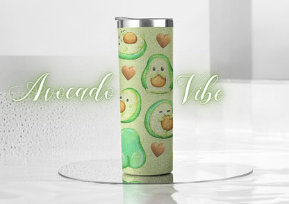 Onebttl Avocado Gifts for Women, Cute Avocado Tumbler Coffee Mug Unique Birthday Christmas Cup for Her 20oz Cute Avocado