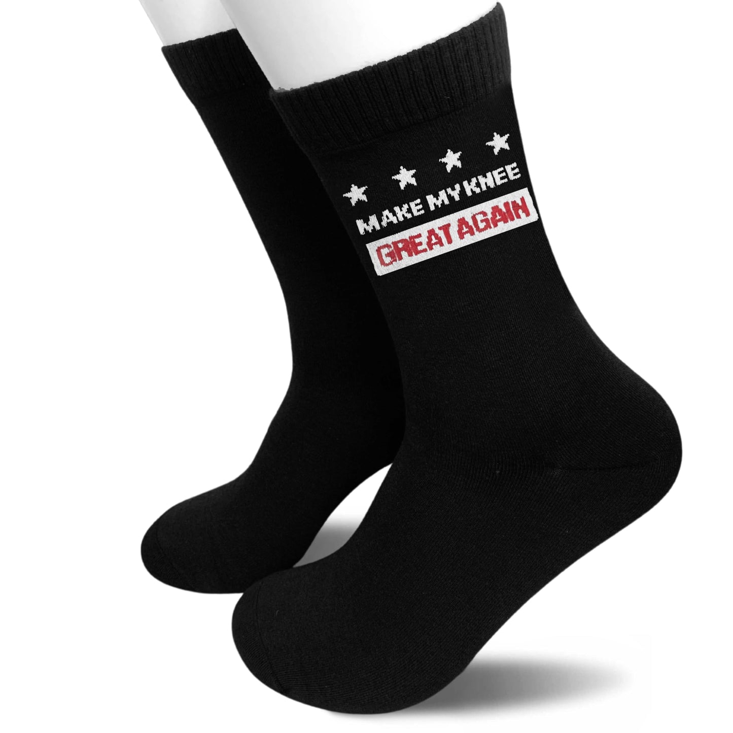 "Make My Knee Great Again Knee Recovery Socks - Funny Support Gift for Surgery Patients & Athletes.(110)