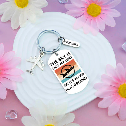 Pilot Gifts Pilots Airplane Keychain Gifts for Flight Attendant Aviation Lovers Cool Pilot Gift for Men Women Airplane Accessories Gifts for Pilots in Training Birthday Gift for Flight Attendants