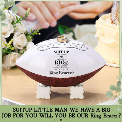 Hollowfly Wedding Proposal Gifts Football Bulk Will You Be My Groomsman Flower Girl Bridesmaid Ring Bearer Proposal Keepsakes Football Gifts