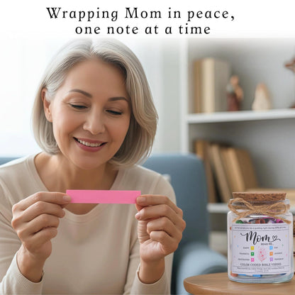 SOLMAY Bible Read This When Bible Verses Jar for Mom — Birthday Gifts for Mom from Son Daughter, Religious Christian Gifts for Mom, Sentimental Gift for Mom, Scripture Jar with Affirmation Cards