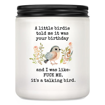 Funny Birthday Gifts for Women Men -Funny Birthday Gifts for Friend, Sister, Boss, Coweoker, Cheeky Greeting Candle Gift - Lavender Scented Candle