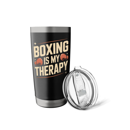Boxing Boxing Is My Therapy Stainless Steel Insulated Tumbler