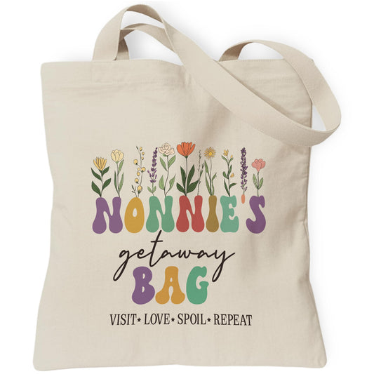 Aesthetic Inspirational Gift Tote Bag, Gifts for Grandma Mom Friend Canvas Bag with Inner Pocket