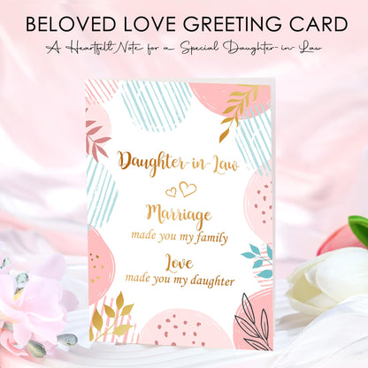 Saineron Daughter in Law Gifts from Mother in Law Future Daughter-in-Law Birthday Gifts Thoughtful Wedding Day, Anniversary, Happy Birthday Gift Includes Canvas Tote Bag, 16oz Glass Cup