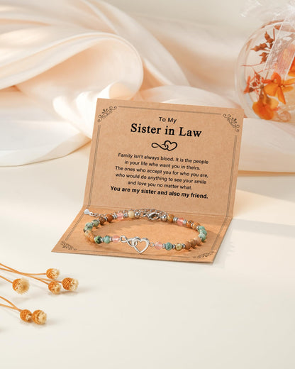 Shonyin Everlasting Heart Bracelet for Women Mother Daughter Girlfriend Sister In Law Gifts with Meaningful Card Valentines Birthday Christmas