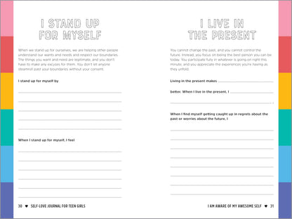 Self-Love Journal for Teen Girls: Prompts and Practices to Inspire Confidence and Celebrate You