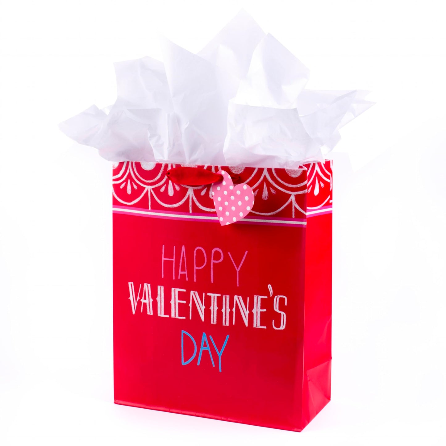 Hallmark 15" Extra Large Gift Bag with Tissue Paper (Happy Valentine's Day)