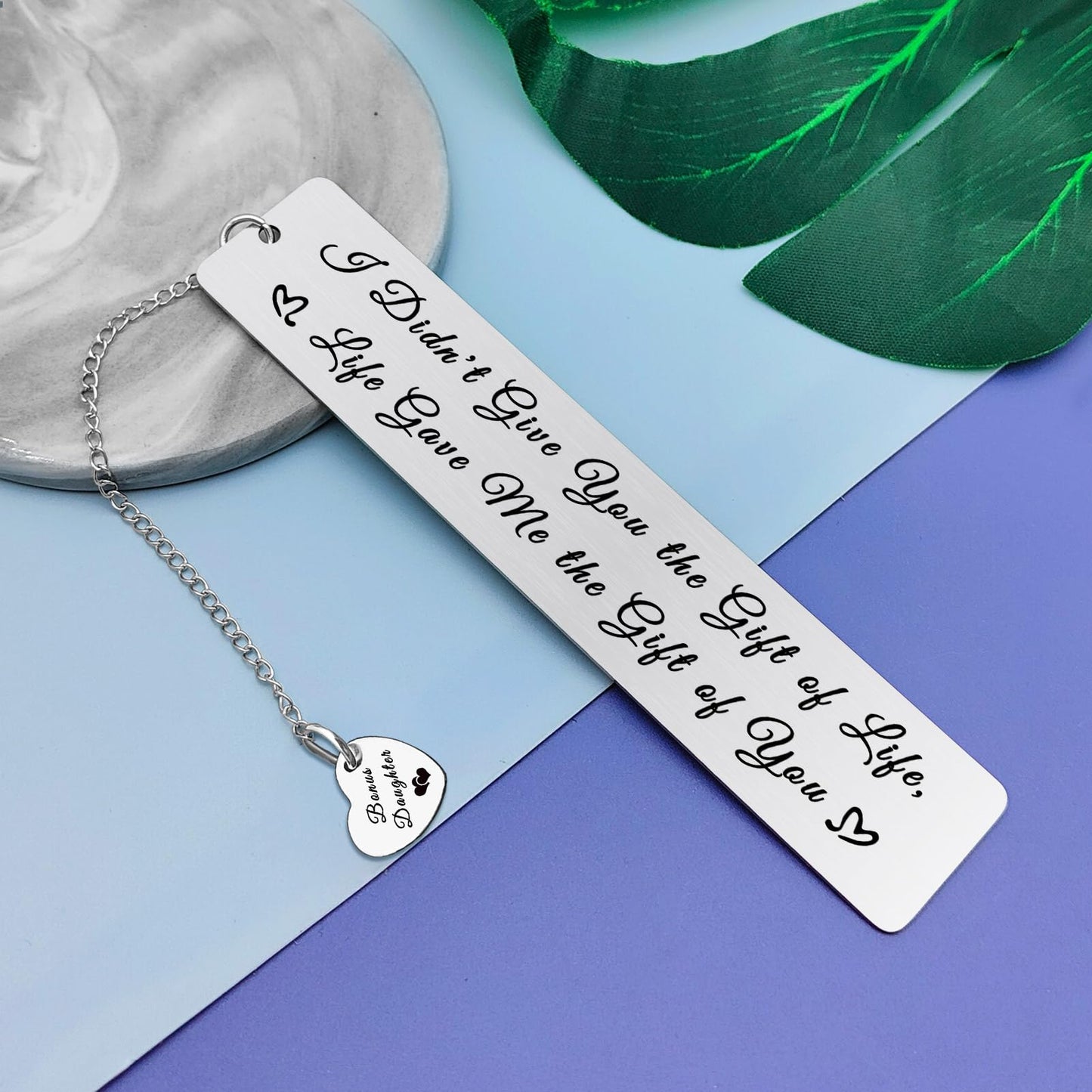 Bonus Daughter Gifts Bookmark Stepdaughter Gifts from Stepmom Adoption Bookmark Birthday Present for Daughter in Law Gift from Mother in Law Christmas Graduation Present for Stepdaughter