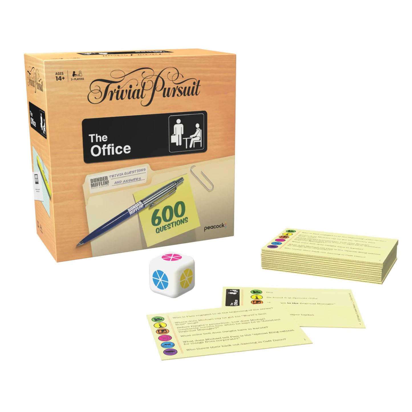Trivial Pursuit: The Office, Quick Play Edition Trivia Game, Test Your Knowledge of the Dunder Mifflin Team with 600 Questions in 6 Categories Covering All 9 Seasons, Officially Licensed Merchandise