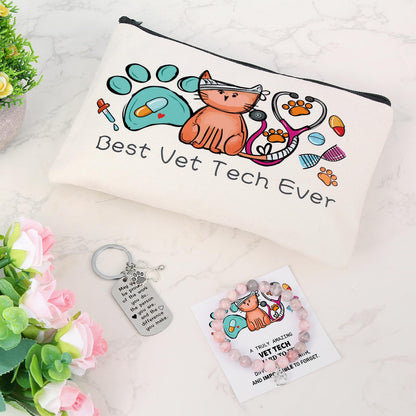 Bayelove Vet Tech Gifts, Veterinary Gift, Veterinarian Gifts for Women, Veterinarian Appreciation Gift, Tumbler Mug Basket Set for Vet Tech Graduate, Veterinary Practitioners