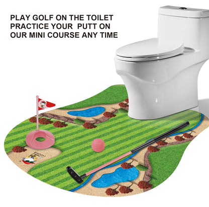 GOODLYSPORTS Toilet Golf, Mini Golf Game - Golf Gifts for Women, Gag Gifts Funny Adult - Funny Gift for Women, Mom, Sister, Girlfriend, Birthday, Mothers Day - White Elephant Gifts for Adults
