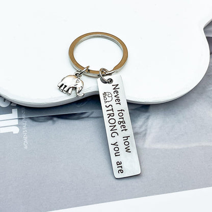 Elephant Gifts For Women Friends Small Inspirational Elephant Keychain Encouragement Gifts For Women Birthday Uplifting Gift Jewelry Christmas Gift Ideas